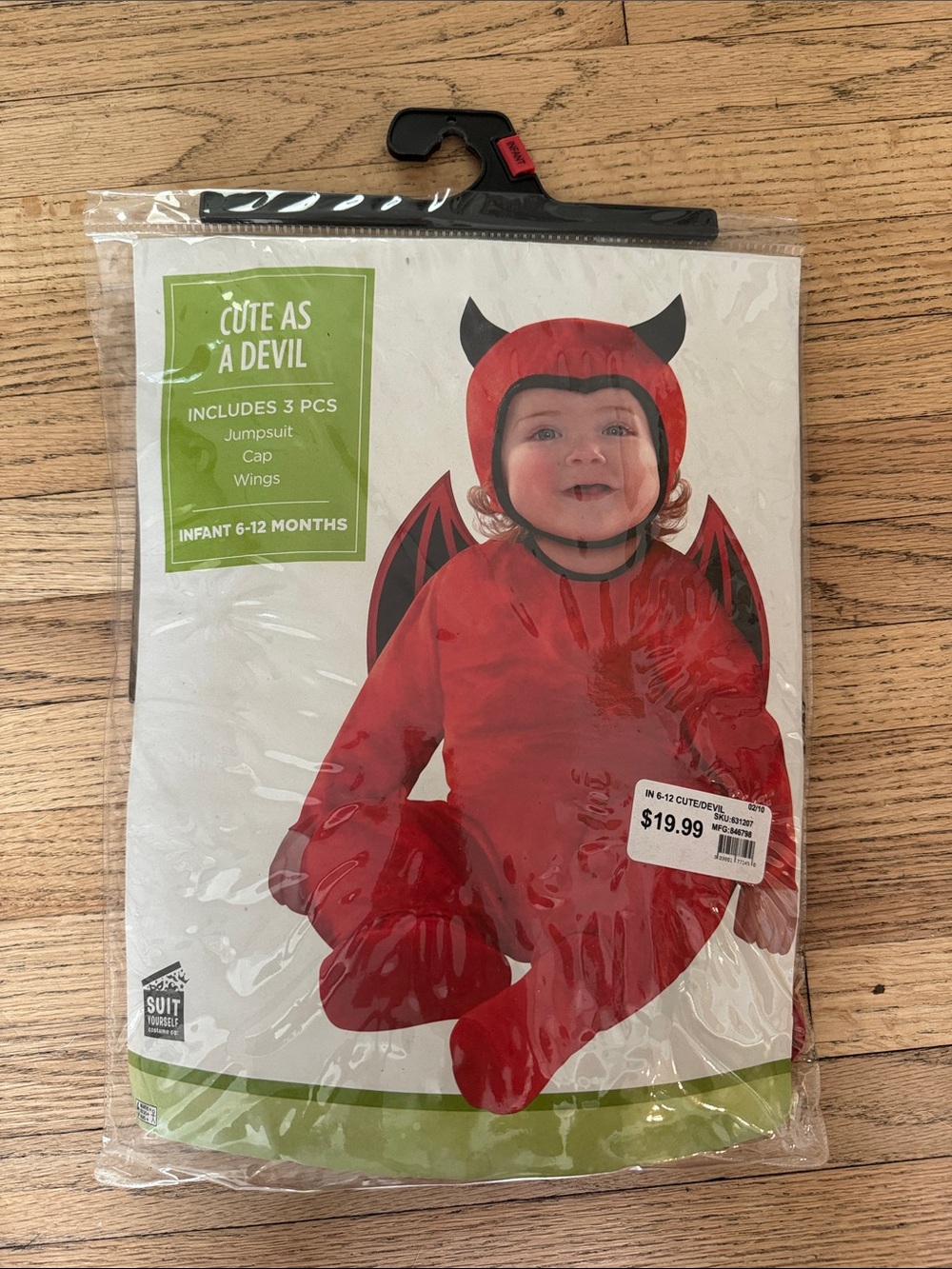 Amscan Infant Devil Costume Red and Black